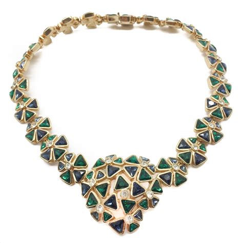 christian dior necklac|Christian Dior costume jewelry necklace.